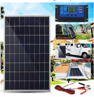 Kit Solar Panel + Controlador Carga