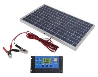 Kit Solar Panel + Controlador Carga