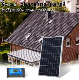 Kit Solar Panel + Controlador Carga