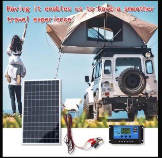 Kit Solar Panel + Controlador Carga