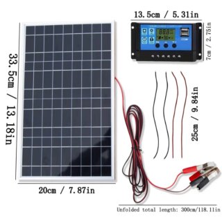 Kit Solar Panel + Controlador Carga