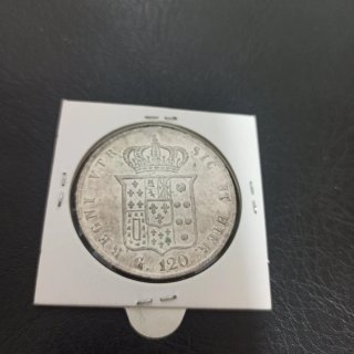 Sicilia Plata 1857 Fernando II 120 Grana