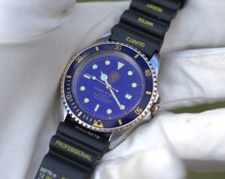 Orologio Polizia di Stato Sub 100m Acciaio Vintage