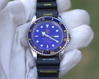 Orologio Polizia di Stato Sub 100m Acciaio Vintage