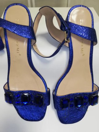 Sandalias BRUNO PREMI Azul Cobalto Pedrería Talla