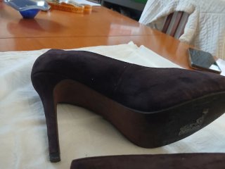 Decolleté ASH viola scamosciate tacco 11