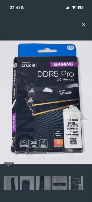 Crucial Pro DDR5 32GB (2x16GB) 6400MHz CL32