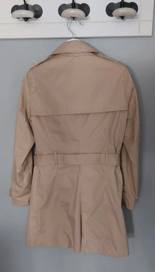 Gabardina Stradivarius Beige Talla S
