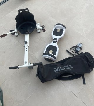 Hoverboard Nilox con Kart y mochila para trasnport