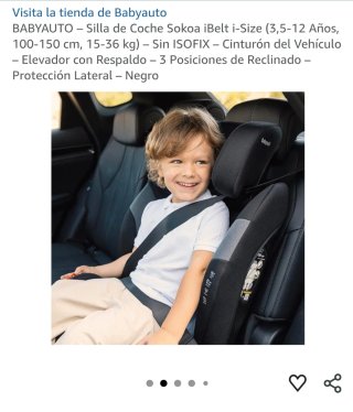 Silla Coche Babyauto Sokoa iBelt i-Size