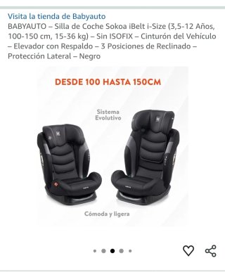 Silla Coche Babyauto Sokoa iBelt i-Size