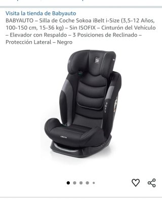 Silla Coche Babyauto Sokoa iBelt i-Size