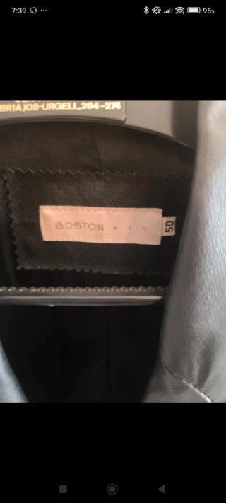 Chaqueta de piel Boston hombre