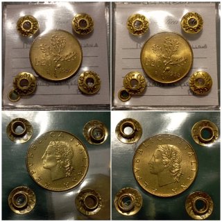 Coppia 20 Lire Quercia 1957/1958