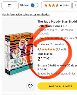 Pack 3 libros inglés Judy Moody + caja