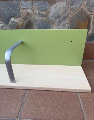 Estante pared maciza 1 m