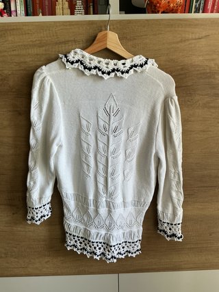 Cardigan Kenzo Bianco e Nero Taglia XL