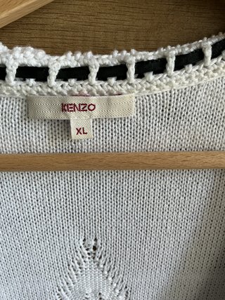 Cardigan Kenzo Bianco e Nero Taglia XL