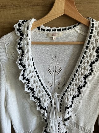 Cardigan Kenzo Bianco e Nero Taglia XL