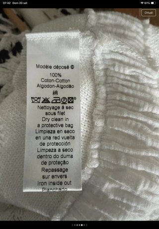 Cardigan Kenzo Bianco e Nero Taglia XL