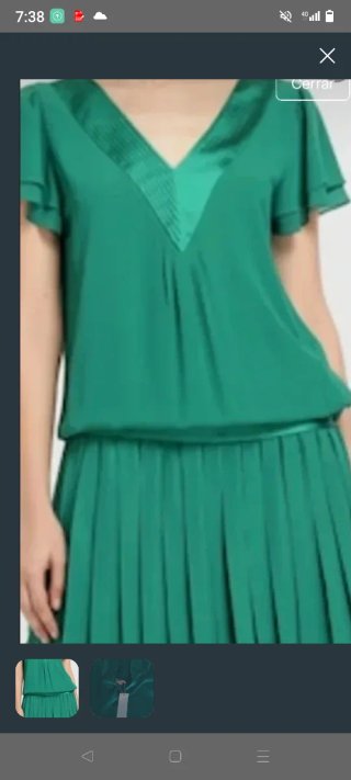 Vestido Tintoretto verde sin estrenar