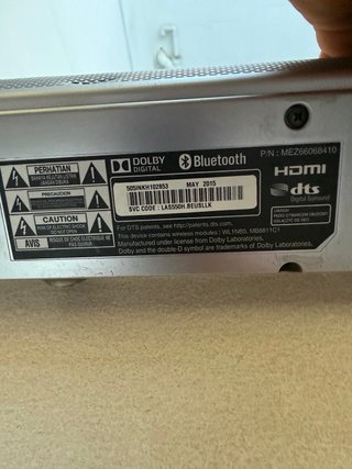Barra de Sonido LG Gris con Subwoofer