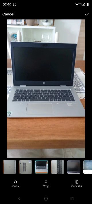 PC Portatile HP Argento