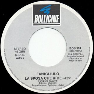 Fanigliulo L'Acqua Minerale 7" 45 RPM