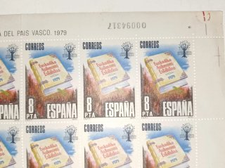 80 Sellos Estatuto Autonomía País Vasco 1979