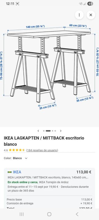 Escritorio Blanco Ikea