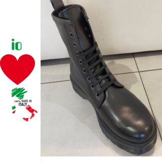 Anfibi Uomo Pelle 39 A 45 STIVALI MILITARY