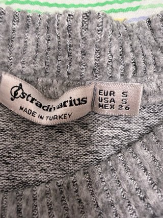 Jersey gris soft Stradivarius Talla S
