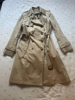 Gabardina Mango Beige Talla M Mujer