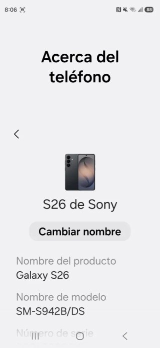 Móvil Samsung Galaxy .256gb NUEVO. Junio 2026