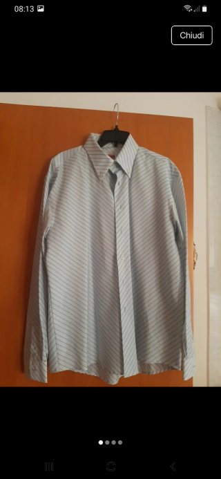 Camicia uomo manica lunga a righe