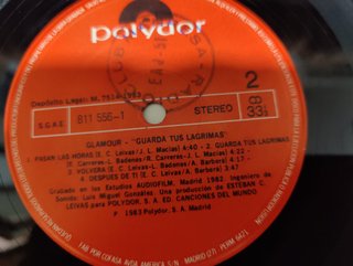 Glamour Guarda tus lágrimas LP 1983