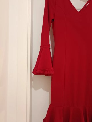 Traje Flamenca Gitana Rojo