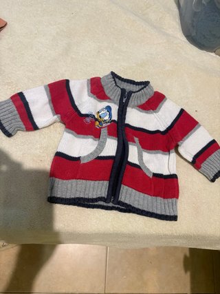Chaqueta bebé niño con cremallera
