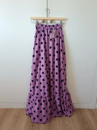 Falda larga lunares flamenca gitana