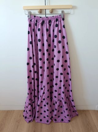 Falda larga lunares flamenca gitana