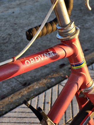 Bicicleta carretera Orbea Orduña Roja Vintage