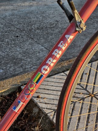 Bicicleta carretera Orbea Orduña Roja Vintage