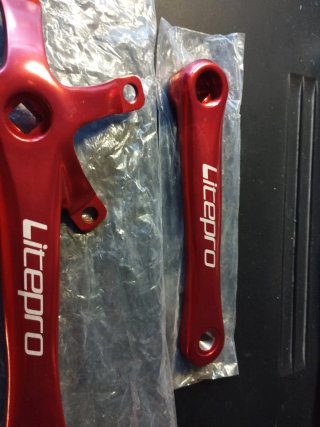 Bielas Litepro Rojas 5 Agujeros 17cm