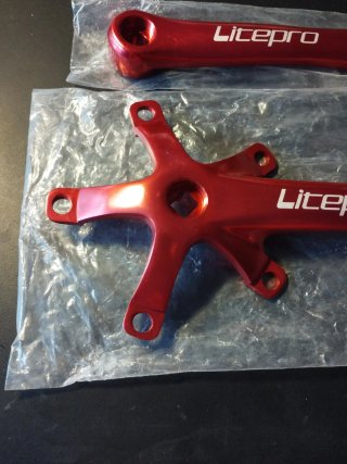 Bielas Litepro Rojas 5 Agujeros 17cm