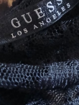 Blusa Guess Talla S Animal Print Encaje