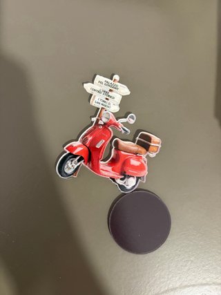 Imanes de nevera: Vespas y globos aerostáticos
