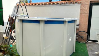 Piscina desmontable azul