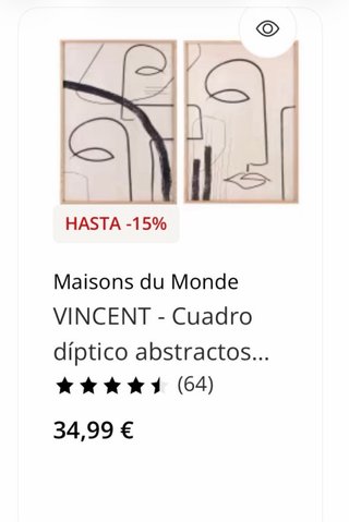 2 Cuadros Abstractos Maisons du Monde