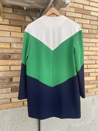 Gabardina fina tricolor Stradivarius NUEVA Talla M