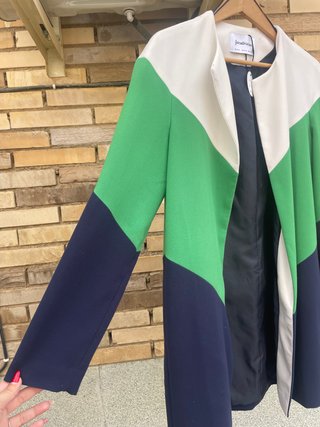 Gabardina fina tricolor Stradivarius NUEVA Talla M